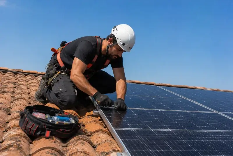 Maintenance et monitoring de panneaux solaires à Sebourg