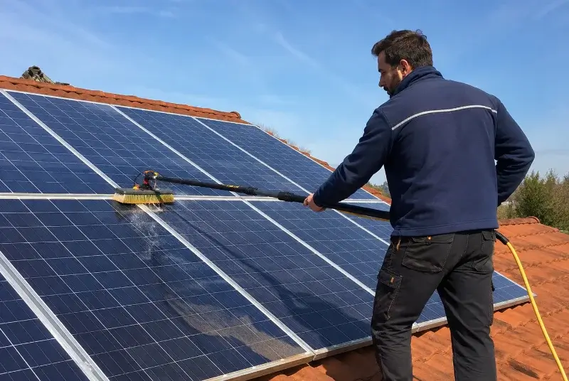 Nettoyage et entretien de panneaux solaires à Sebourg